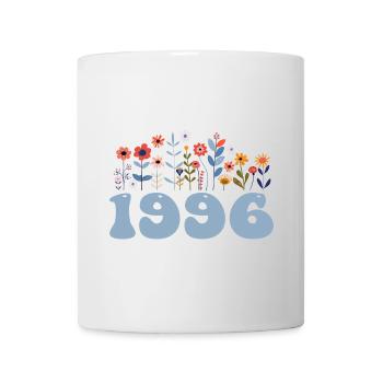1996 Blumenmuster 1996 Blumen-thema Blumen 1996 - Tasse - Weiß - Vorne
