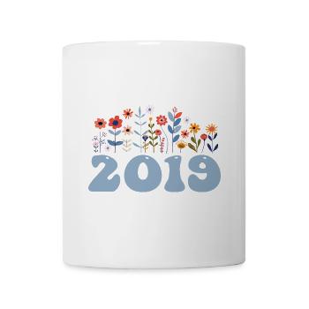 2019 floral pattern 2019 flower theme flowers 2019 - Mug - white - Front
