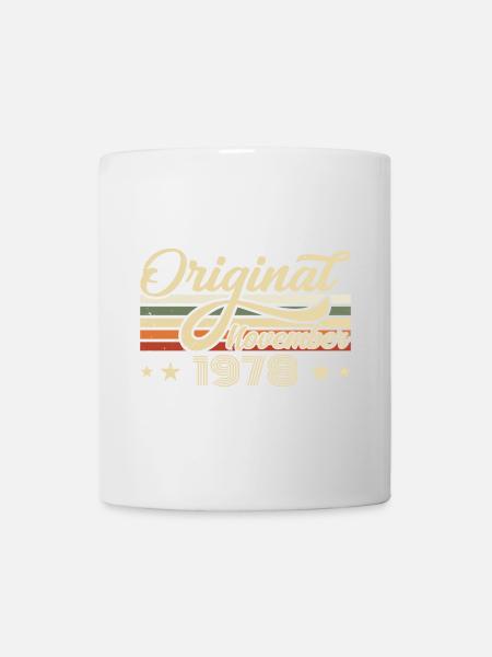 November 1978 Geburtstagsgeschenk November 1978 - Tasse - Weiß