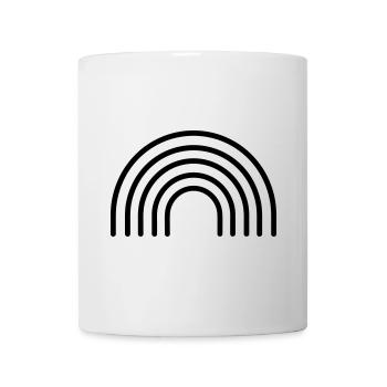 Regenbogen - Tasse - Weiß - Vorne