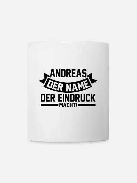 Vorname Andreas - Tasse - Weiß