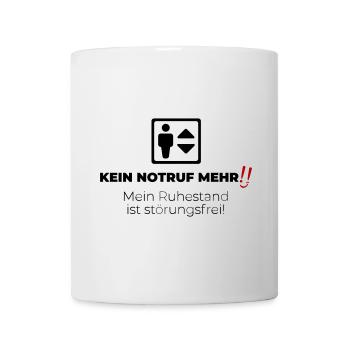 Kein Notruf mehr - Tasse - Weiß - Vorne