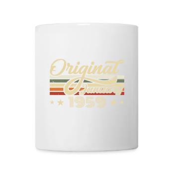 Geburtstag Januar 1959 Januar geboren im Januar - Tasse - Weiß - Vorne