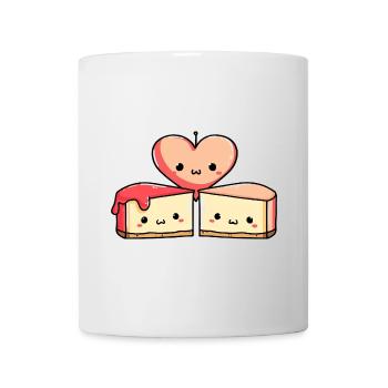 Cake Couple Cake Love Heart Comic - Mug - white - Front