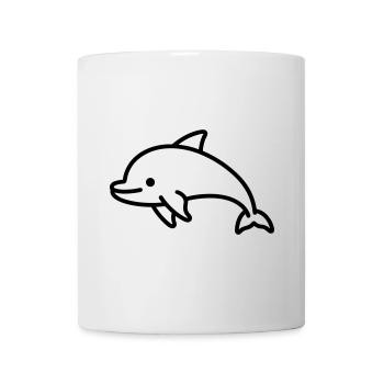 Delfin - Tasse - Weiß - Vorne