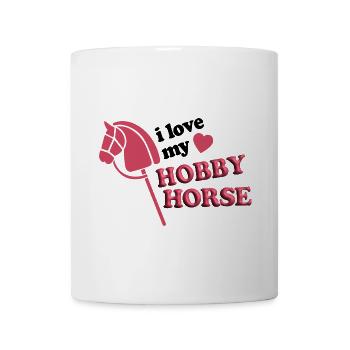 J’aime hobby cheval - coeur - hobby - cadeau 3D - Mug blanc - blanc - Devant