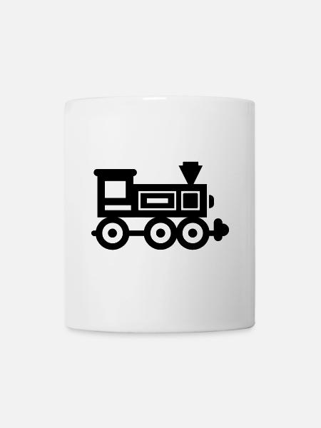 Lokomotive - Tasse - Weiß