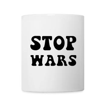 Stop Wars Stop the Wars Saying - Mug - white - Front