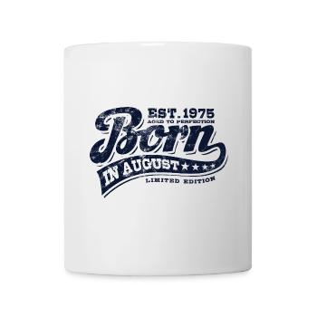 Born in August 1975 - Geburtstag - Geschenk - Tasse - Weiß - Vorne