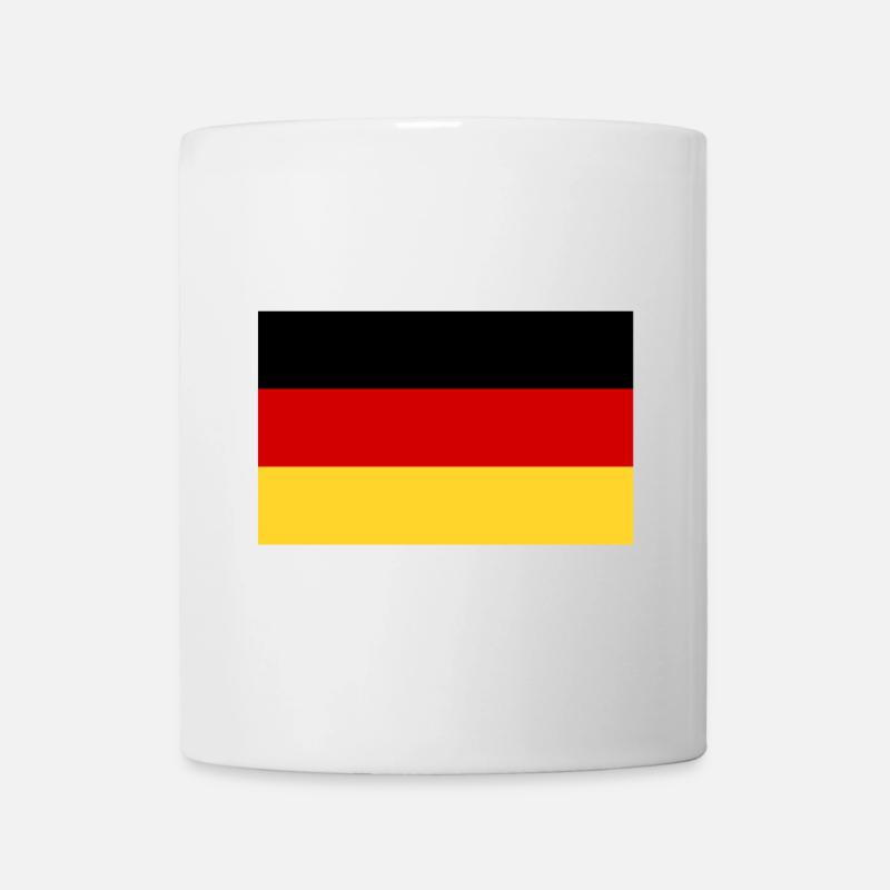 Deutsche Flagge - Tasse - Weiß