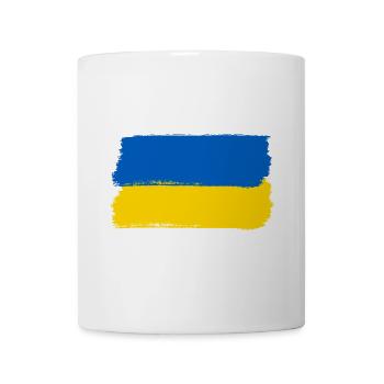 Ukraine Flag Brushstyle - Mug - white - Front