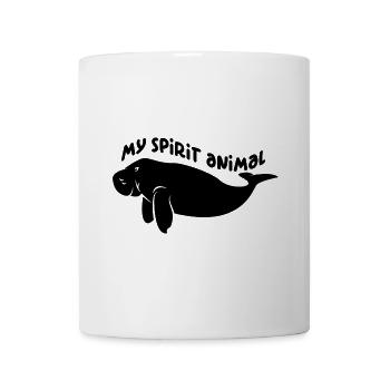 Ich liebe Dugongs Manatees mein Spirit - Tasse - Weiß - Vorne