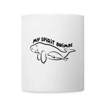 Ich liebe Dugongs Manatees mein Spirit - Tasse - Weiß - Vorne