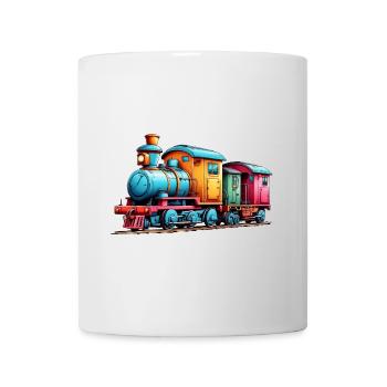 Small colorful train for boys and girls - Mug - white - Front