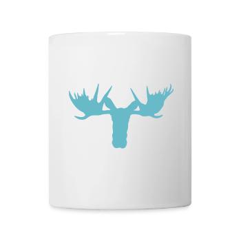 Elchkopf – Majestät der skandinavischen Wälder - Tasse - Weiß - Vorne