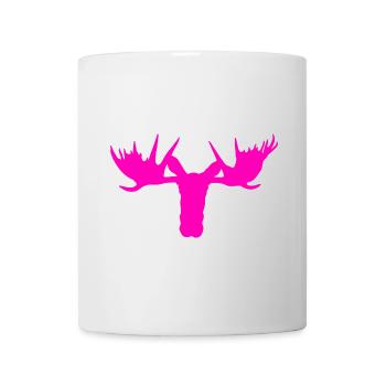 Moose head – for girls and women - Mug - white - Front
