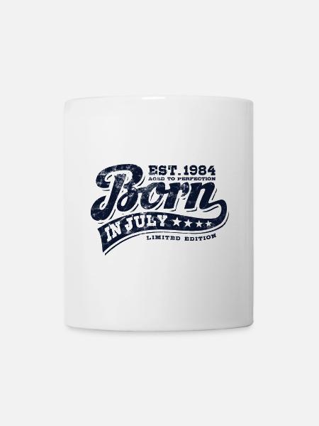 Né(e) en juillet 1984 - Anniversaire - Cadeau - Mug blanc - blanc