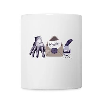 Main zombie avec lettre - Mug blanc - blanc - Devant