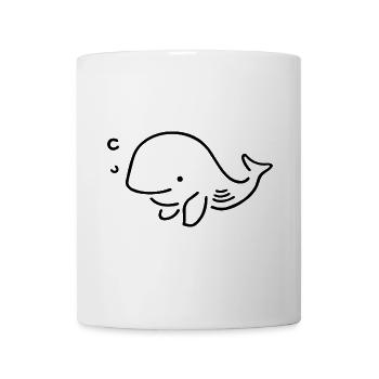 WAL FISCH MEER OZEAN UNTERWASSER TIEFSEE TAUCHER - Tasse - Weiß - Vorne