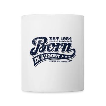 Born in August 1984 - Geburtstag - Geschenk - Tasse - Weiß - Vorne