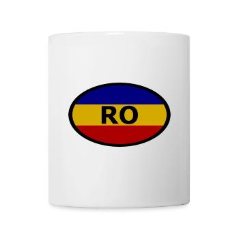 Die Fans aus Rumänien - Tasse - Weiß - Vorne