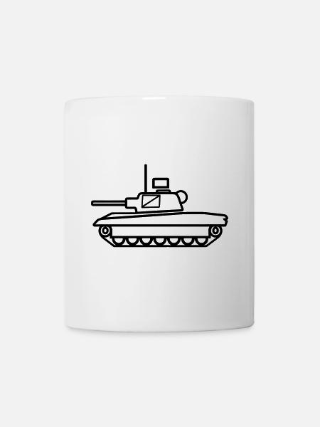 Panzer - Tasse - Weiß