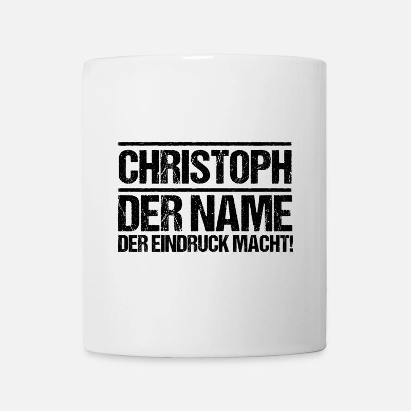 Prénom Chris Christoph - Mug blanc - blanc