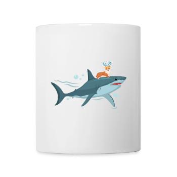 Aquadog Corgi - König der Meere - Tasse - Weiß - Vorne