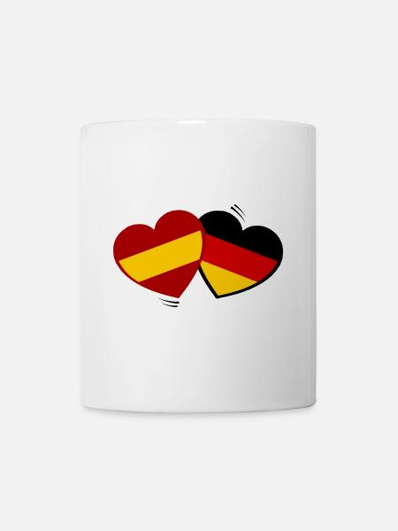 Die deutsch spanische Liebe - Tasse - Weiß