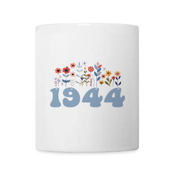 1944 Blumenmuster 1944 Blumen-thema Blumen 1944 - Tasse - Weiß - Vorne