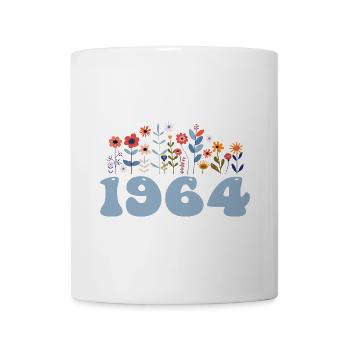 1964 Floral Pattern 1964 Floral Theme Flowers 1964 - Mug - white - Front