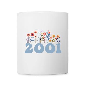 2001 Floral Pattern 2001 Floral Theme Flowers 2001 - Mug - white - Front