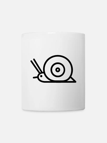 Schnecke - Tasse - Weiß