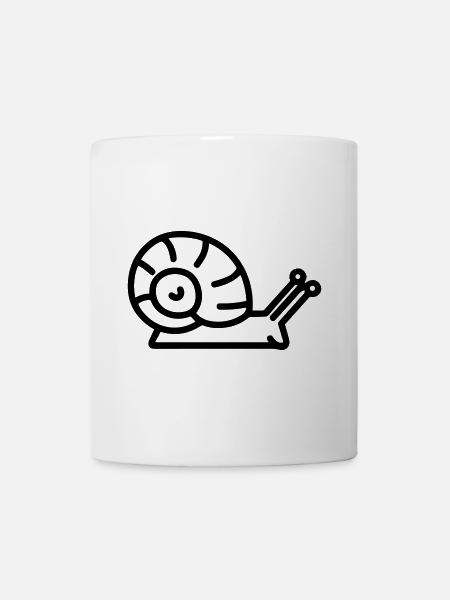 Schnecke - Tasse - Weiß