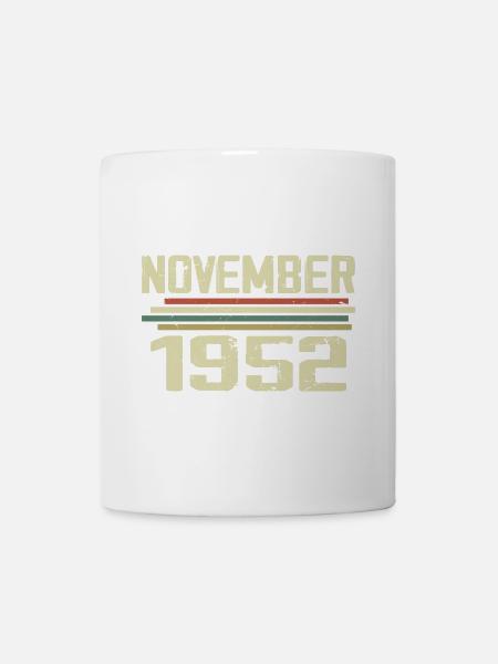 Millésime Novembre 1952 Vintage Rétro Novembre 1952 - Mug blanc - blanc