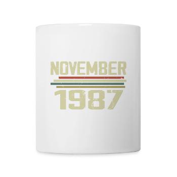 Millésime Novembre 1987 Vintage Rétro Novembre 1987 - Mug blanc - blanc - Devant