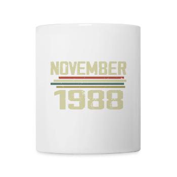 Millésime Novembre 1988 Vintage Rétro Novembre 1988 - Mug blanc - blanc - Devant