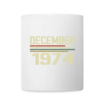 December 1974 Vintage Retro Birthday - Mug - white - Front