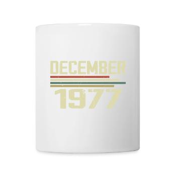 December 1977 Vintage Retro Birthday - Mug - white - Front