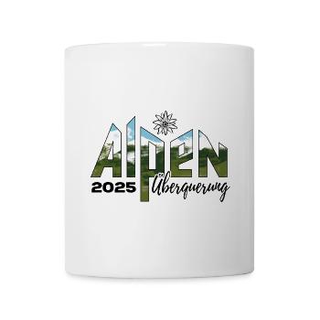 Alpenüberquerung Alpen Überquerung 2025 Edelweiß - Tasse - Weiß - Vorne