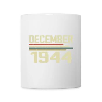 Décembre 1944 Vintage Vintage Rétro Anniversaire - Mug blanc - blanc - Devant