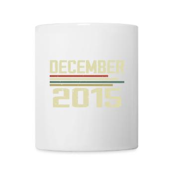 Dezember 2015 Jahrgang Vintage Retro Geburtstag - Tasse - Weiß - Vorne