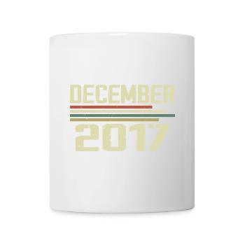 Dezember 2017 Jahrgang Vintage Retro Geburtstag - Tasse - Weiß - Vorne