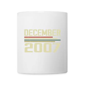 December 2007 Vintage Vintage Retro Birthday - Mug - white - Front