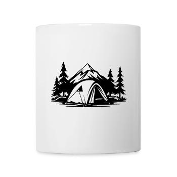 Tente de camping Nature - Mug blanc - blanc - Devant