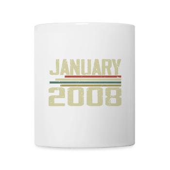 January 2008 - Birthday present January 2008 - Mug - white - Front