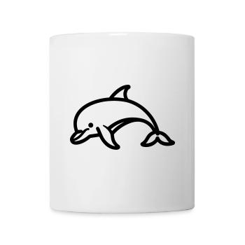 Delfin - Tasse - Weiß - Vorne