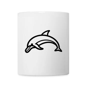 Delfin - Tasse - Weiß - Vorne
