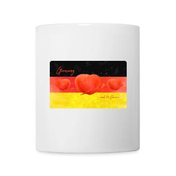 Germany Poppy Germany Flag - Mug - white - Front
