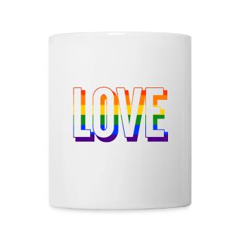 LGBT love in color Gay Pride CSD Rainbow Colorful - Mug - white - Front